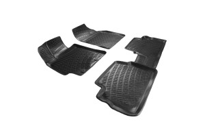 Πατάκια Σκαφάκια 3D Από Λάστιχο Tpe Για Toyota Corolla 2002-2006 Rizline 4 Τεμάχια Μαύρα