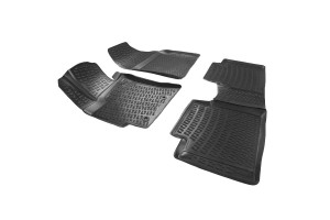 Πατάκια Σκαφάκια 3D Από Λάστιχο Tpe Για Toyota Corolla 2013- Rizline 4 Τεμάχια Μαύρα