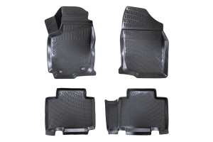 Πατάκια Σκαφάκια 3D Από Λάστιχο Tpe Για Toyota Rαv 4 ΧΑ40 2012-2018 Rizline 4 Τεμάχια Μαύρα