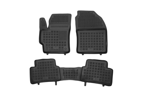 Πατάκια Σκαφάκια 3D Από Λάστιχο Για Toyota Corolla 2018- Rezaw Plast 3 Τεμάχια Μαύρα