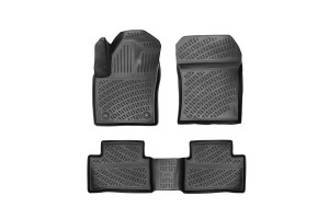 Πατάκια Σκαφάκια 3D Από Λάστιχο Tpe Για Toyota C-ΗR AX20 1.8 Hybrid (Not PHEV) 2023- Rizline 4 Τεμάχια Μαύρα