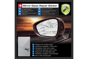 Κρύσταλλο Καθρέφτη Αυτοκινήτου Αυτοκόλλητο Universall 20.2 X 12.6 Cm CAR+