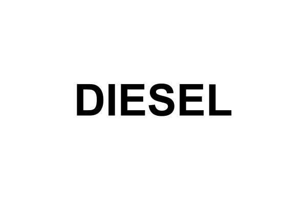 Αυτοκόλλητο Σήμα Diesel Μεγάλο 10.5 X 1.5cm 1 Τεμάχιο