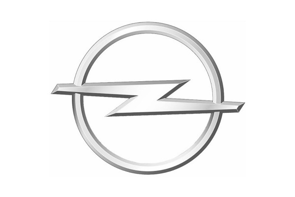 Αυτοκόλλητο Σήμα Opel Καπό / Πορτ - Παγκάζ Ασημί 9cm 1 Τεμάχιο