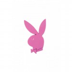 Αυτοκόλλητo 3D "Sexy Bunny" Pink Ροζ 4.5cm X 7.3cm 1 Τεμάχιο