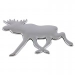 Αυτοκόλλητo Χρωμίου 3D "ELK Τάρανδος" 10.5cm X 7.5cm 1 Τεμάχιο
