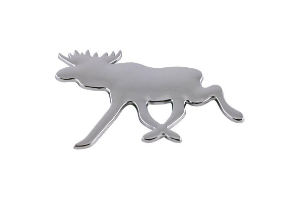 Αυτοκόλλητo Χρωμίου 3D "ELK Τάρανδος" 10.5cm X 7.5cm 1 Τεμάχιο