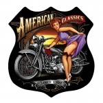 Αυτοκόλλητο Σήμα Αυτοκινήτου ''American Classics'' 16cm X 15cm 1 Τεμάχιο