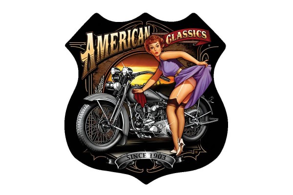 Αυτοκόλλητο Σήμα Αυτοκινήτου ''American Classics'' 16cm X 15cm 1 Τεμάχιο