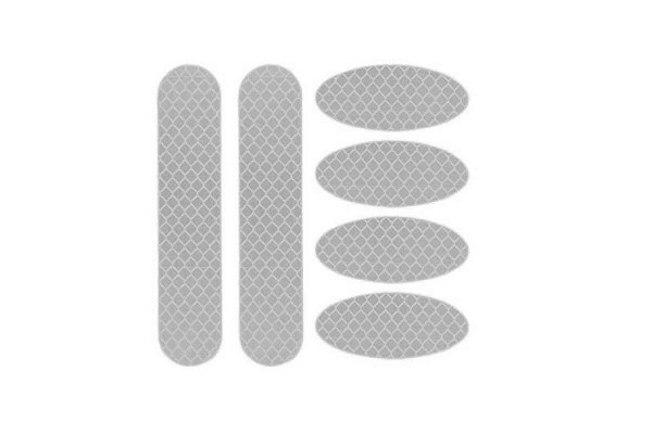 Αυτοκόλλητα Αντανακλαστικά Large 3M Κιτ Συσκευασία 6 Τεμάχια Ασημί 24772