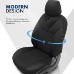 Καλύμματα Αυτοκινήτου Otom Tempo Design Universal Βαμβακερό Ύφασμα Rachel Σετ Εμπρός / Πίσω 11 Τεμαχίων Μαύρο TMP-1501