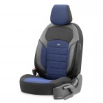 Καλύμματα Αυτοκινήτου Otom "Nova" Universal Ύφασμα Jacquard / Δερματίνη Σετ Εμπρός / Πίσω 11 Τεμαχίων Μπλε / Μαύρο ΝΟV-3304