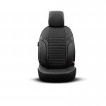 Καλύμματα Αυτοκινήτου Otom Coral Design Universal Full Δερματίνη Σετ Εμπρός / Πίσω 11 Τεμαχίων Μαύρο CRΑL-101