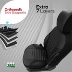 Καλύμματα Αυτοκινήτου Otom Coral Design Universal Full Δερματίνη Σετ Εμπρός / Πίσω 11 Τεμαχίων Μαύρο CRΑL-101