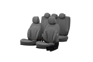 Καλύμματα Αυτοκινήτου Otom Progressive Design Universal Full Δερματίνη Σετ Εμπρός / Πίσω 11 Τεμαχίων Γκρι ΡRG-103