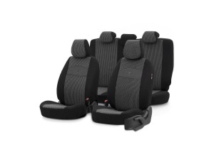 Καλύμματα Αυτοκινήτου Otom Smart Design Universal Ύφασμα / Δερματίνη Σετ Εμπρός / Πίσω 11 Τεμαχίων Μαύρο SLΤSΜΤ101-ΝΖ