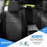 Καλύμματα Αυτοκινήτου Otom Smart Design Universal Ύφασμα / Δερματίνη Σετ Εμπρός / Πίσω 11 Τεμαχίων Μαύρο SLΤSΜΤ101-ΝΖ