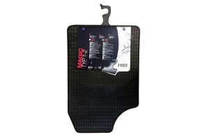 Πατάκια Αυτοκινήτου Universal Από Λάστιχο Gledring Type 2 Μαύρο 4 Τεμάχια