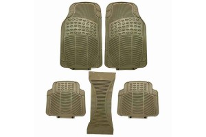 Πατάκια Αυτοκινήτου Universal Από Λάστιχο Bossi Continental Μπεζ 5 Τεμάχια