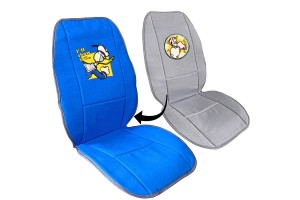 Πλατοκαθίσματα Διπλής Όψης Καραβόπανο Disney Mickey Mouse / Donald Duck Μπλε / Γκρι 2 Τεμάχια