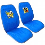 Πλατοκαθίσματα Διπλής Όψης Καραβόπανο Disney Mickey Mouse / Donald Duck Μπλε / Γκρι 2 Τεμάχια