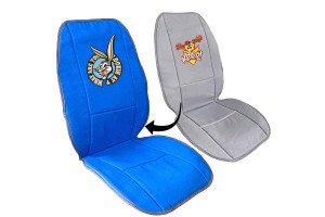 Πλατοκαθίσματα Διπλής Όψης Καραβόπανο Warner Bros Looney Tunes Μπλε Bugs Bunny / Γκρι Taz 2 Τεμάχια