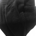 Πλατοκάθισμα Μπροστινό Πετσέτα Μαύρη Ριχτή 160x90cm 1 Τεμάχιο 02365