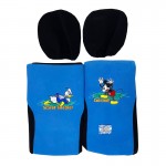 Καλύμματα Μπροστινών Καθισμάτων Fleece Mickey-Donald Μαύρο/Μπλε 9919009 4 Τεμάχια
