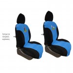 Καλύμματα Μπροστινών Καθισμάτων Fleece Mickey-Donald Μαύρο/Μπλε 9919009 4 Τεμάχια