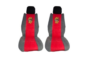 Πλατοκαθίσματα Μπροστινά Πετσέτα Taz Κόκκινο/Γκρι 2756-12 2 Τεμάχια