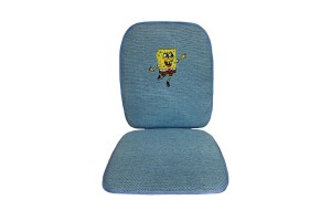 Πλατοκάθισμα Ψάθα Για Κάθισμα Αυτοκινήτου Μπομπ Σφουγγαράκης Χοροπηδάει Γαλάζιο 1 Τεμάχιο