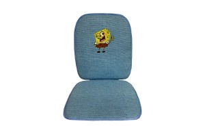 Πλατοκάθισμα Ψάθα Για Κάθισμα Αυτοκινήτου Μπομπ Σφουγγαράκης Like Finger Γαλάζιο 1 Τεμάχιο