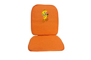 Πλατοκάθισμα Ψάθα Για Κάθισμα Αυτοκινήτου Tweety Πορτοκαλί 1 Τεμάχιο