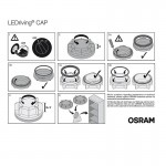 Καπάκια Μπροστινών Φαναριών Osram LEDCAP07 Για Τοποθέτηση Led Φ90mm 2 Τεμάχια