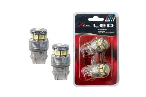 Λάμπες Led T20 12V W21/5W / 3157 8SMD Λευκό Φως X-Tec 2 Τεμάχια
