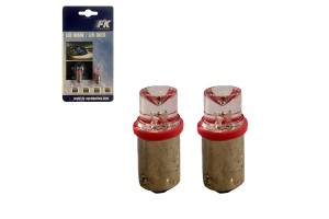 Λάμπες Led BA9S T4W 12volt Κόκκινες FK-Automotive FKBP031 2 Τεμάχια