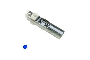 Λάμπα Led T5 3 Led 12volt 0.6watt Canbus Μπλε 1 Τεμάχιο