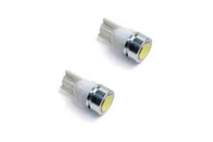 Λάμπες Led T10 12volt 1 Led Wedge Λευκό Φως 14191 2 Τεμάχια