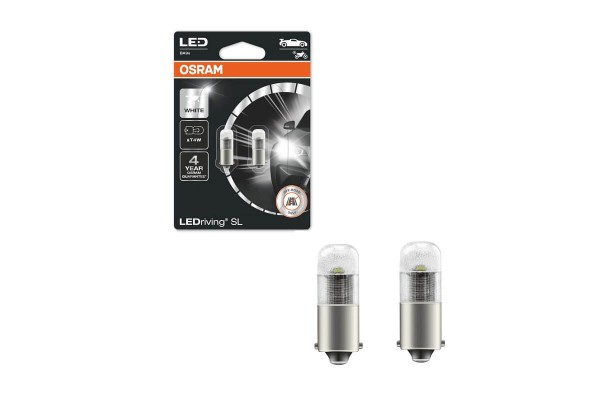 Λάμπες Led BA9S T4W 12volt 0.8watt 6000k 3893DWP-02B 2 Τεμάχια