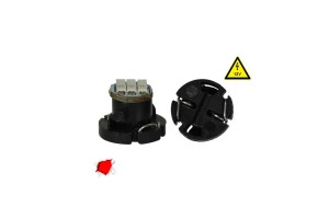 Λάμπα Led Με Βάση T4.2 3 Led 12V 0.9w Κόκκινη 1 Τεμάχιο