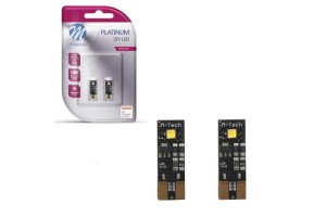 Λάμπες Led T10 12volt 2 Smd Led Canbus Λευκές M-Tech LB802W 2 Τεμάχια