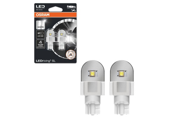 Λάμπες Led W16W W2.1x9.5D T16 12volt 2.1watt 6000k Osram 921DWΡ-02B 2 Τεμάχια