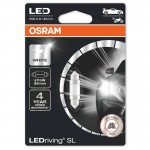 Λάμπα Led Σωληνωτή 36mm C5W SV8.5-8 12volt 0.6 Watt 6000k Osram 6418DWP-01B 1 Τεμάχιο