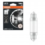 Λάμπα Led Σωληνωτή41mm C5W SV8.5-8 12volt 0.6 Watt 6000k Osram 6413DWP-01B 1 Τεμάχιο