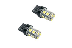 Λάμπες Led T20 W21W / 3156 W3X16D Μονοπολικές 12volt 13 Led Λευκό Φως 2 Τεμάχια