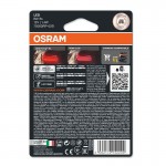 Λάμπες Led P21W Μονοπολικές BA15S 12volt 1.4 Watt Κόκκινες Osram 7506DRP-02B 2 Τεμάχια