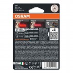 Λάμπες Led P21/5W Διπολικές BAY15D 12volt 1.7 Watt Κόκκινες Osram 7528DRP-02B 2 Τεμάχια