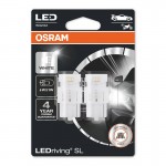 Λάμπες Led T20 W21W / 3156 W3X16D Μονοπολικές 1.4watt 12volt 6000k Osram 7505DWP-02B 2 Τεμάχια