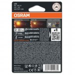 Λάμπες Led Για Φλας T10 12volt 1watt Πορτοκαλί Osram 2827DYP-02B 2 Τεμάχια