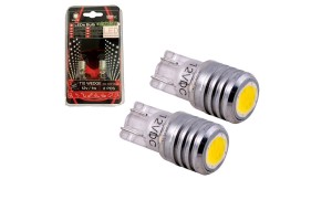 Λάμπες Led T10 12volt 1watt Λευκές Racesport LIT539C 2 Τεμάχια